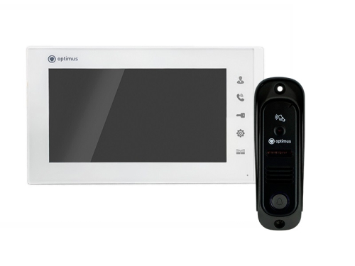 Комплект видеодомофона Optimus Leader IK-27B30IR (w+b)